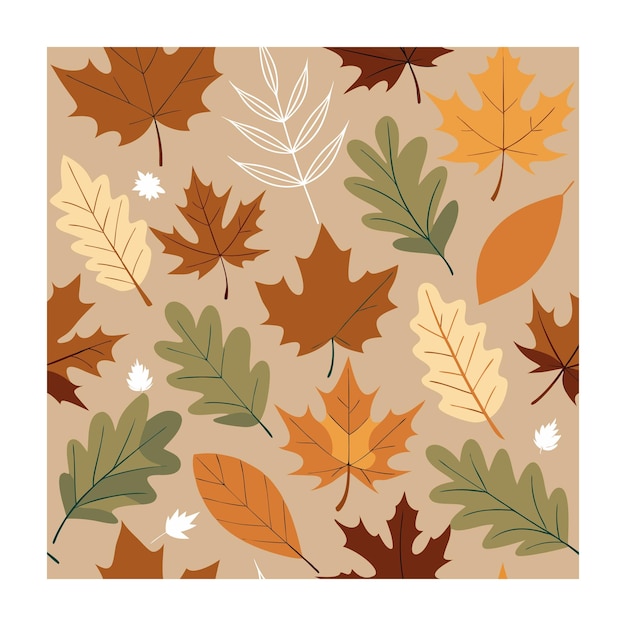 Elegant vintage leaves seamless patterns