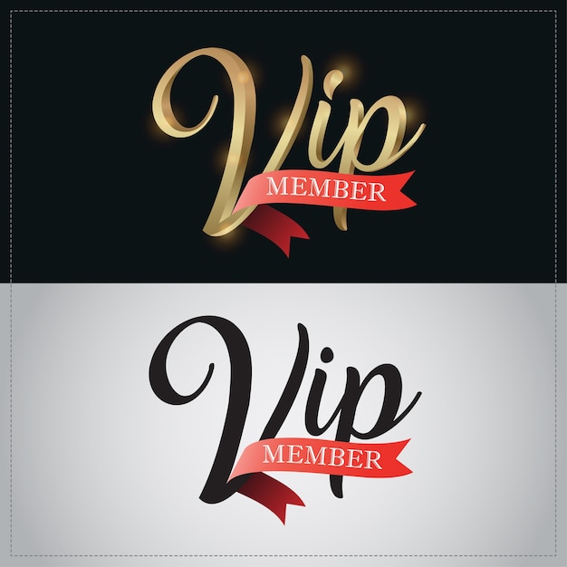 Elegant vip-logo of gouden premium handschrift