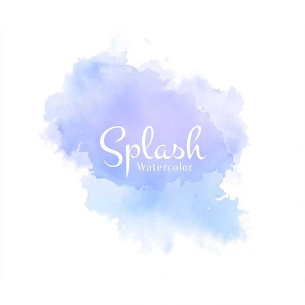 Vector elegant watercolor splash soft design vector