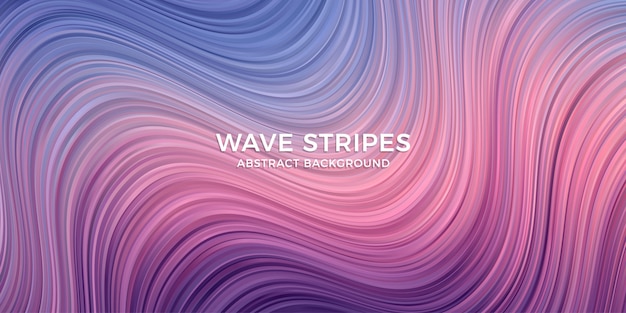 Elegant wave stripes colorful background