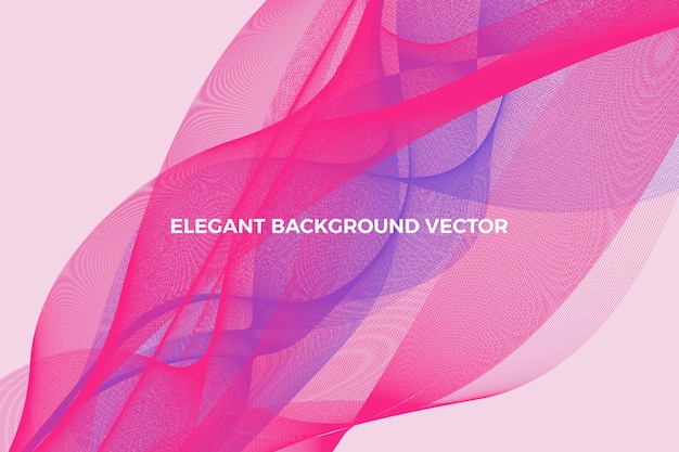 Elegant wavy abstract background vector