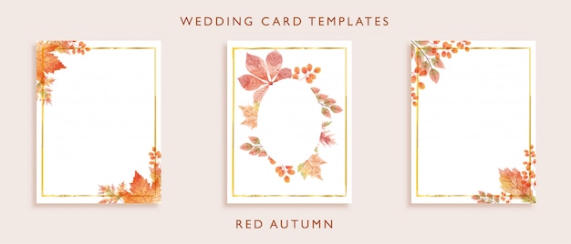 Vector elegant wedding card templates