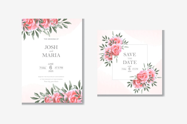 Elegant Wedding Invitation Card Template