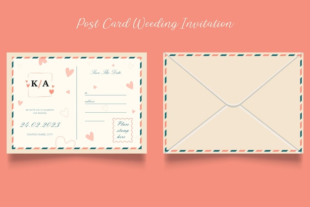 Elegant wedding invitation card