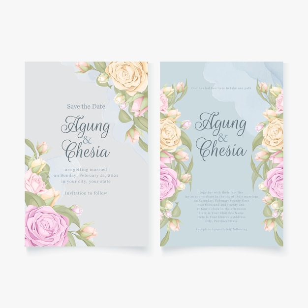 Elegant wedding invitation   design