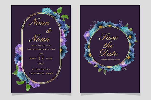 elegant wedding invitation