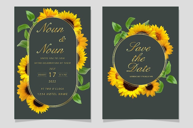 elegant wedding invitation