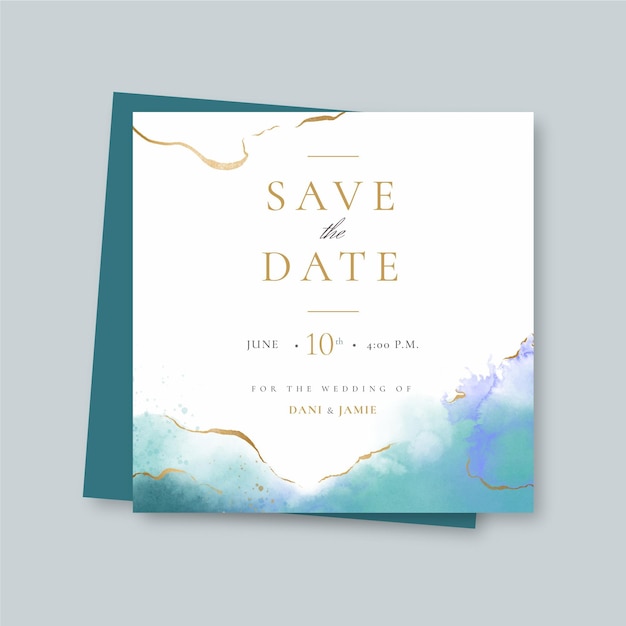 Vector elegant wedding square flyer template