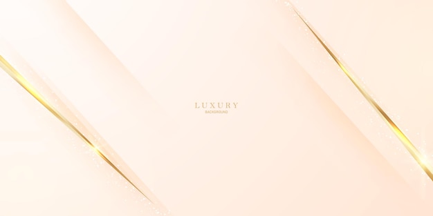Elegante sfondo bianco con eleganti elementi dorati modern 3d abstract vector illustration design