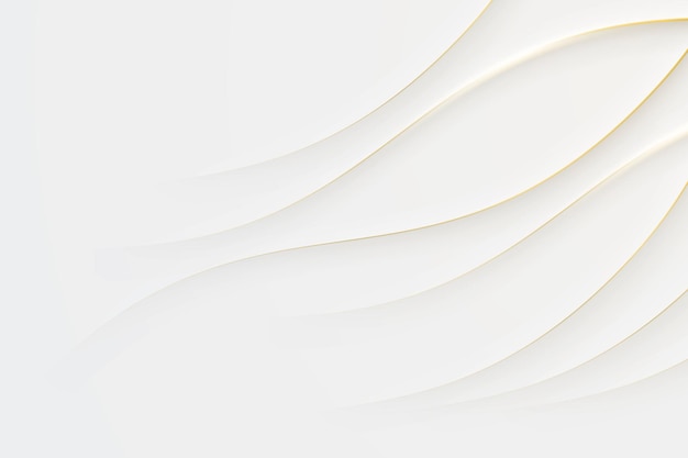 Elegant white background with golden lines