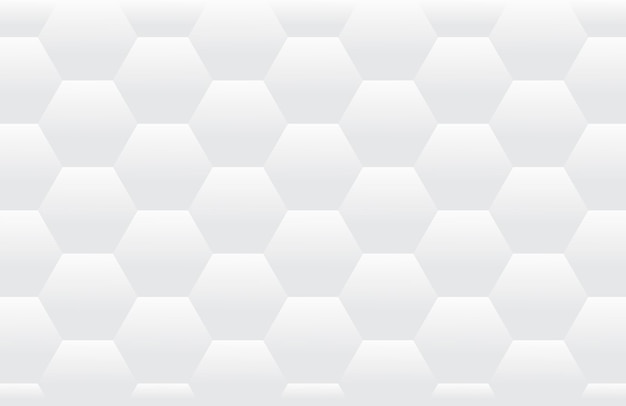 Elegant White Hexagonal Pattern
