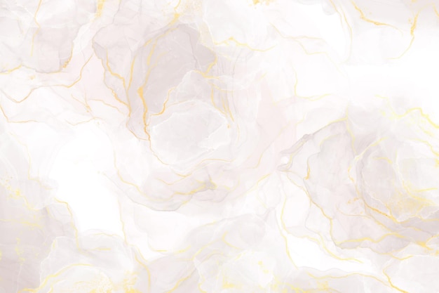 Vector elegant white marble texture background with gold splatter