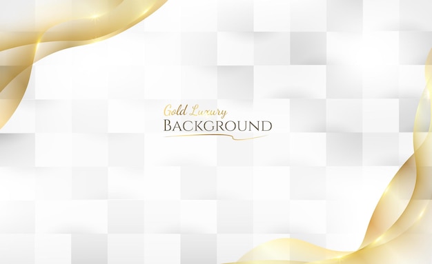 Elegante sfondo bianco sovrapposto tonalità oro con elementi linea dorati stile realistico taglio carta di lusso 3d moderno concetto illustrazione vettoriale per designxdxa