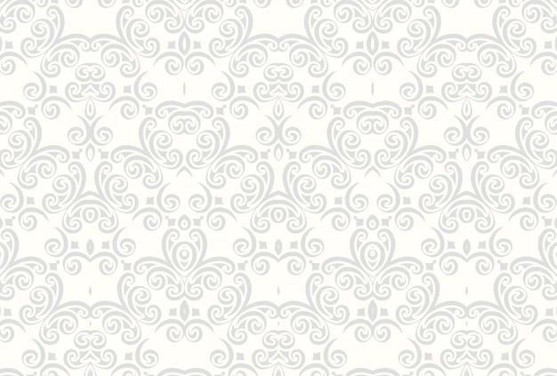 Elegant white seamless geometric pattern