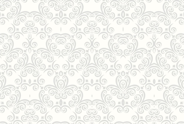 Elegant white seamless geometric pattern