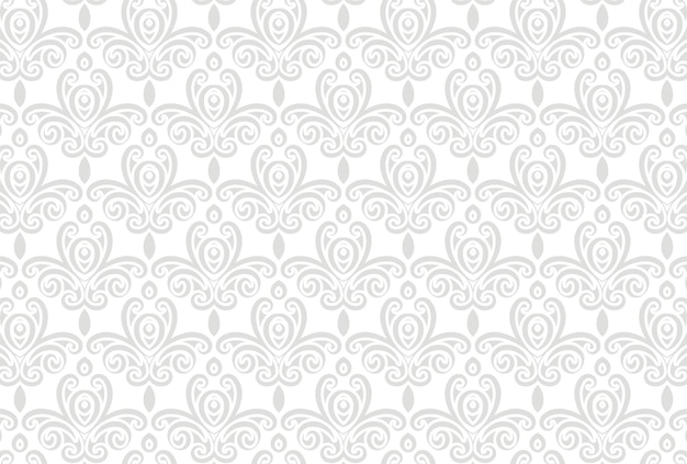 Vector elegant white seamless geometric pattern
