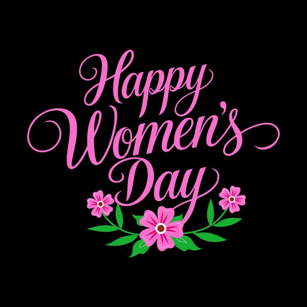 Elegant Womens Day Typography Design
