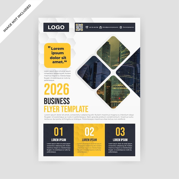 Elegant Yellow and Black business brochure design