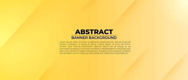 Vettore elegant yellow gradient banner background