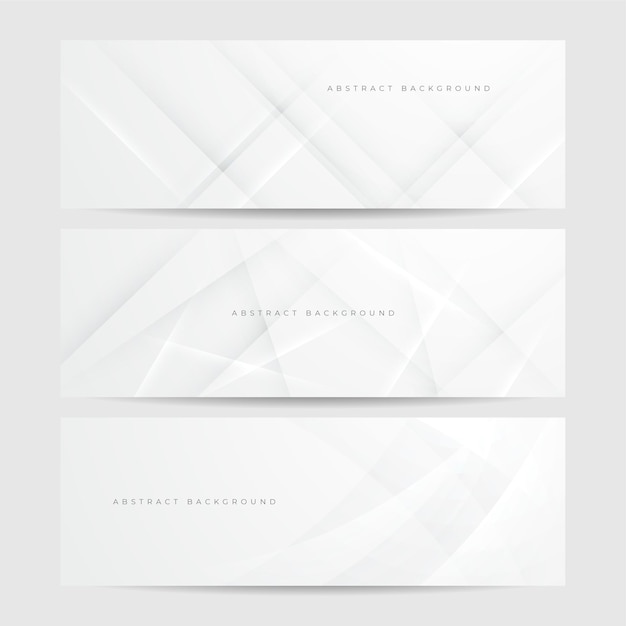 elegante abstracte witte banner achtergrond met glanzende lijnen