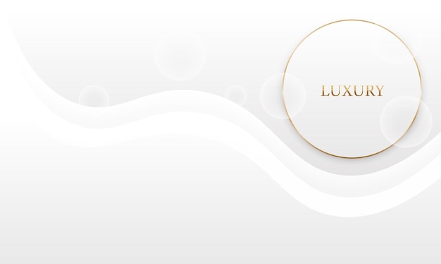 Elegante achtergrond met cirkelframe-elementen en gouden lijnen wenskaart banner poster vectorillustratie