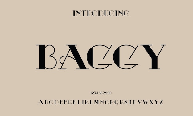 Elegante alfabet letter lettertype typografie luxe klassieke serif-lettertypen decoratief vintage retro Premium Vector