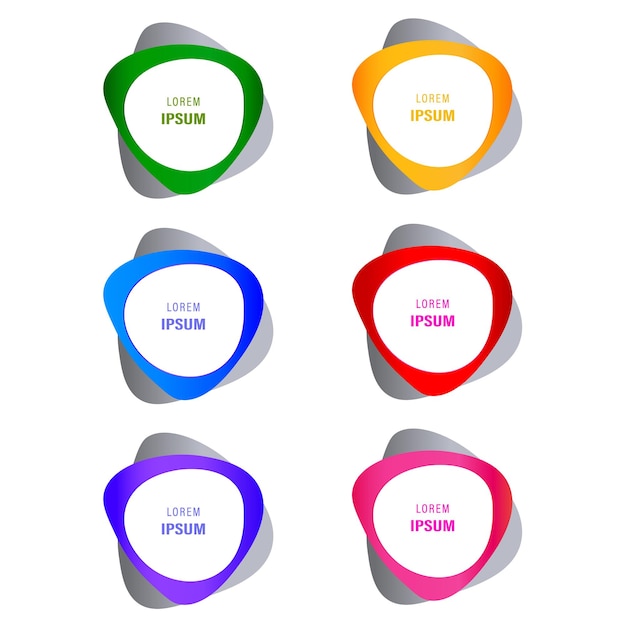 Elegante banners met tekstruimte en vector