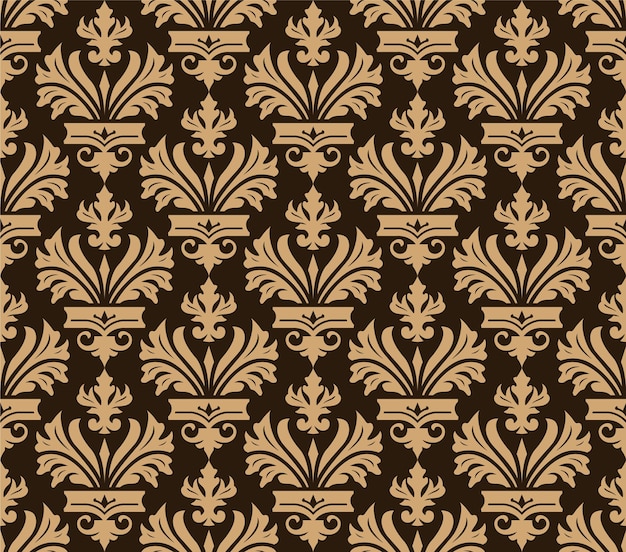 elegante bloemen ornamentele naadloos patroon achtergrond vector illustratie