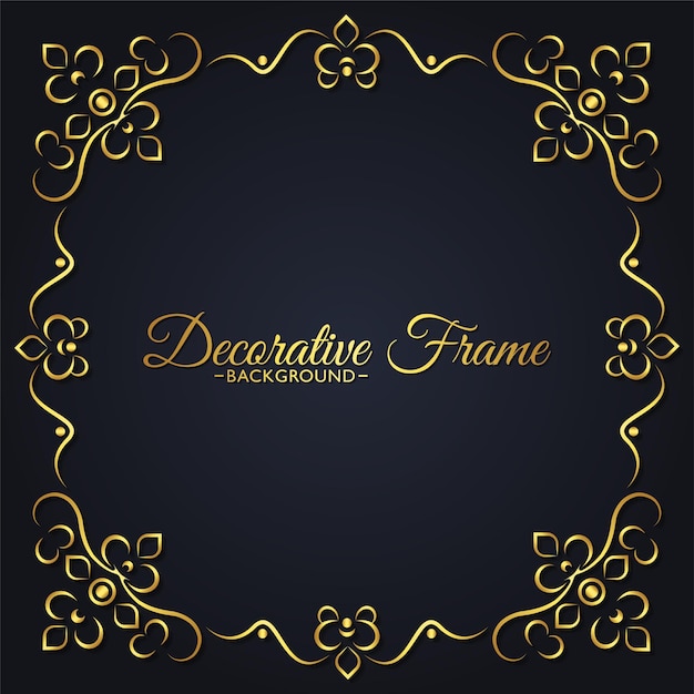 Elegante decoratieve frame ontwerp achtergrond