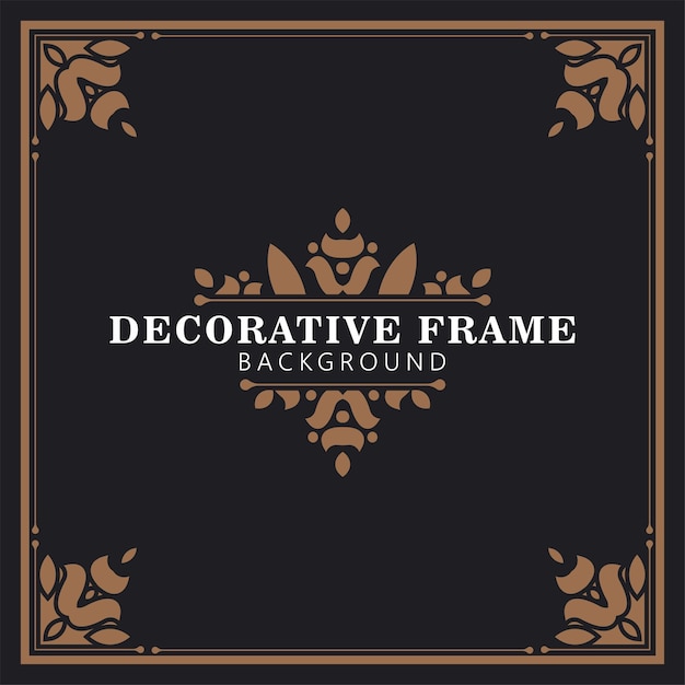 Elegante decoratieve frame ontwerp achtergrond