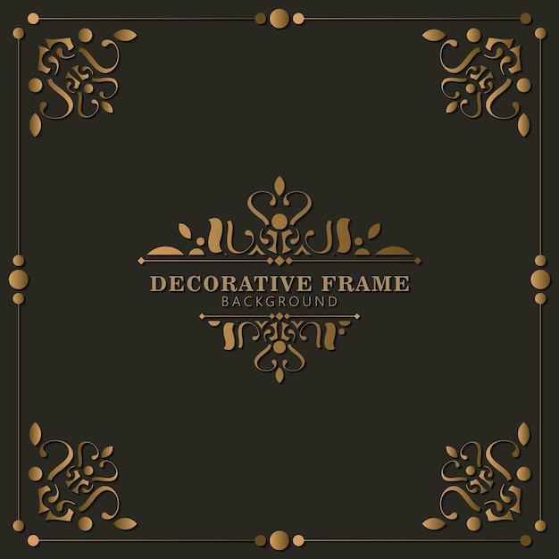 Elegante decoratieve frame ontwerp achtergrond