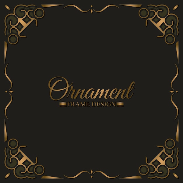 Vector elegante decoratieve frame ontwerp achtergrond