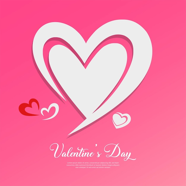Elegante gelukkige Valentijnsdag ontwerp achtergrond vector
