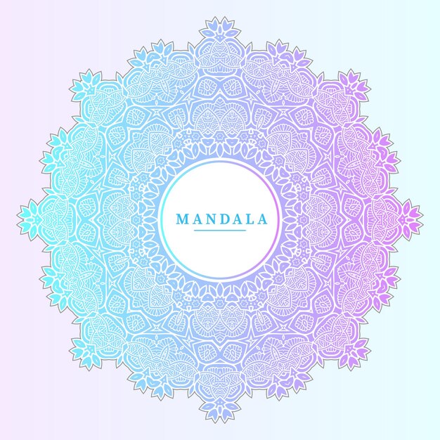 elegante gradiënt mandala vector voor ontwerp