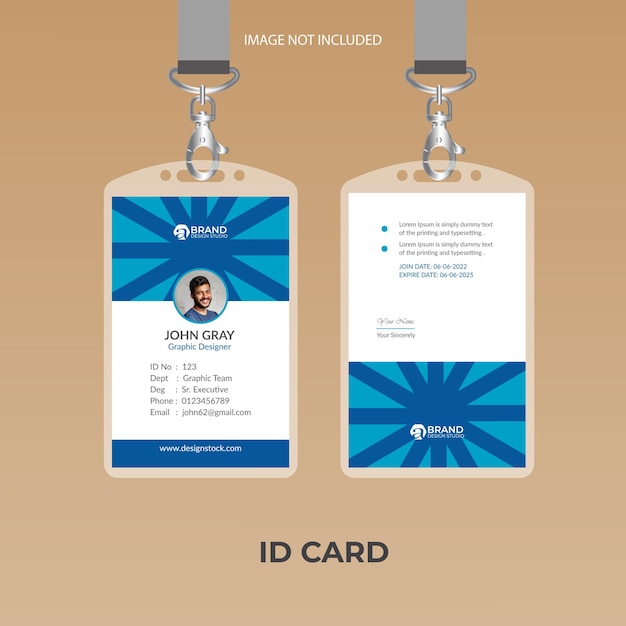 Elegante ID-kaart ontwerpsjabloon