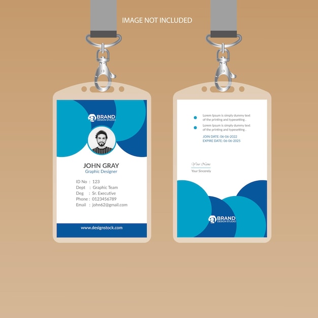 Elegante id-kaart ontwerpsjabloon