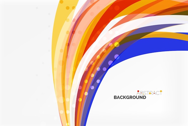 Elegante kleurrijke golfstrepen Vector sjabloon achtergrond voor workflow layout diagram aantal opties of webdesign