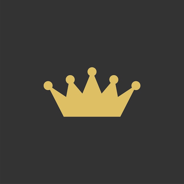 Elegante kroon Logo sjabloon illustratie ontwerp Vector EPS 10