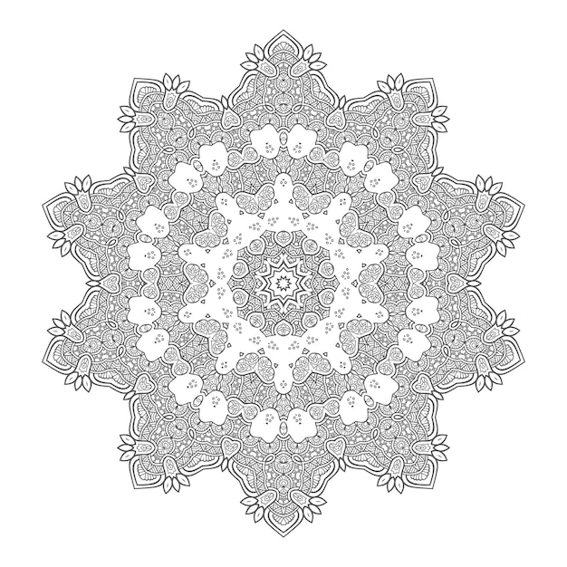 elegante lijntekeningen mandala vector voor ontwerp