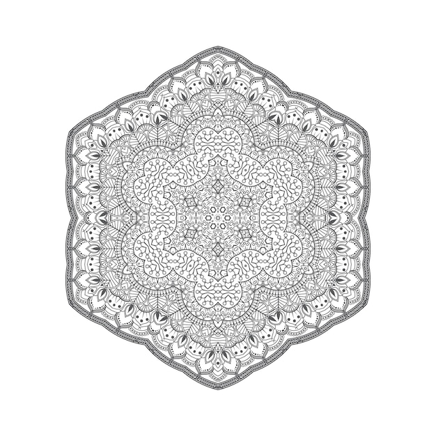 elegante lijntekeningen mandala vector voor ontwerp