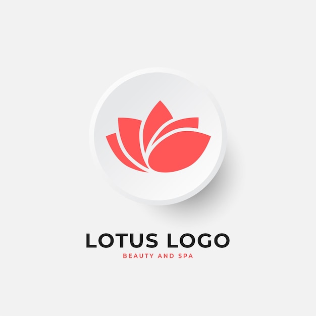 elegante lotusbloem logo inspiratie ontwerpcollectie