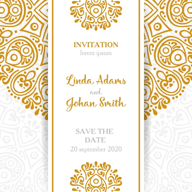 Elegante luxury wedding invitation