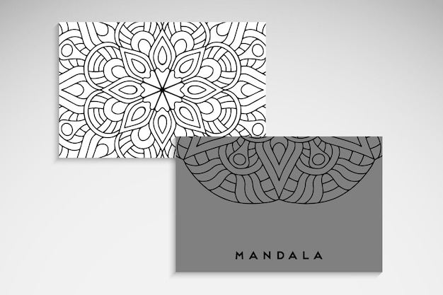 Elegante mandala-kaart