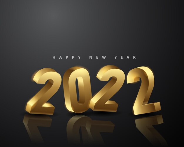 Elegante Nieuwjaar 2022 achtergrond