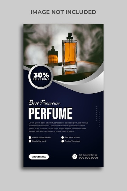 Elegante parfum of geur Facebook en Instagram verhaalsjabloon