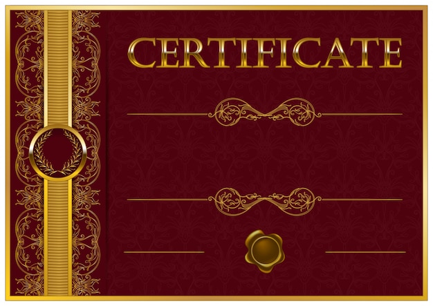 Elegante sjabloon van certificaat