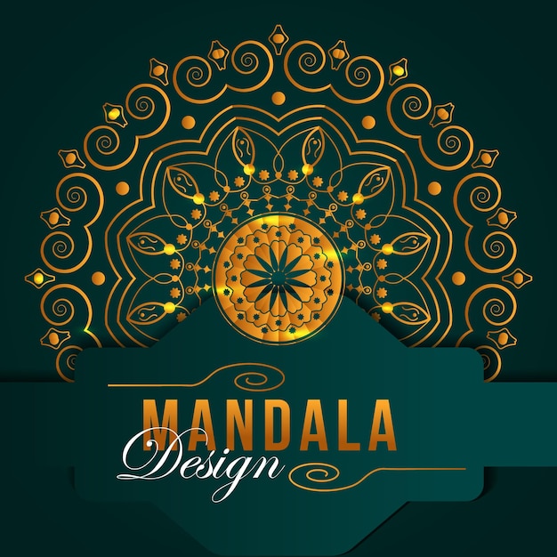 Elegante style mandala pattern background