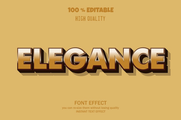 elegante tekst, bewerkbaar lettertype-effect