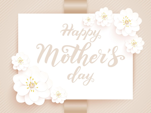 Elegante vector happy mothers day-kaart