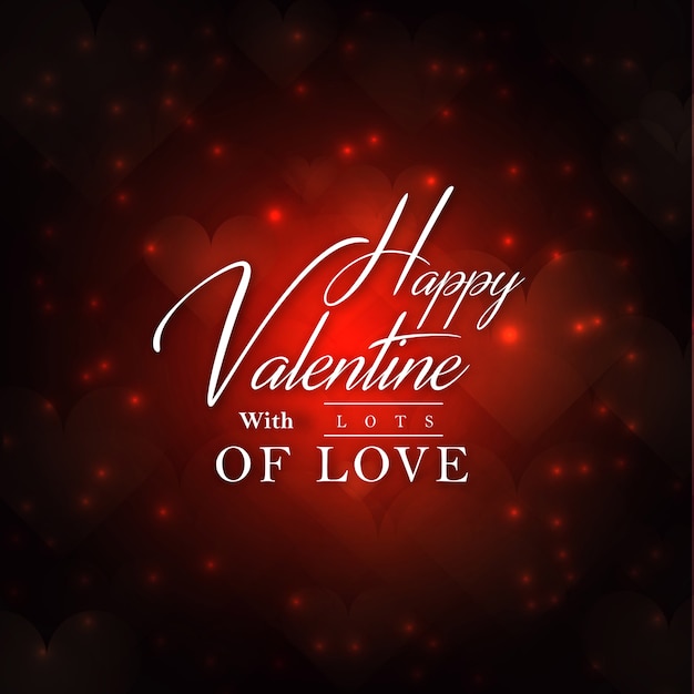 Elegante Vectorvalentine-achtergrond met verlichtingseffect